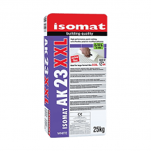 Isomat AK23 XXL Semi-Rapid Set Flexible High Performance Adhesive For Large Format Tiles Grey 25kg